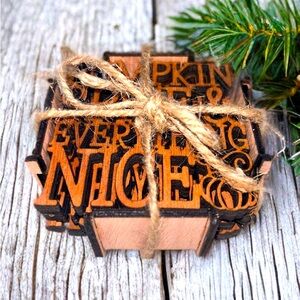 Pumpkin Spice fun sayings coasters